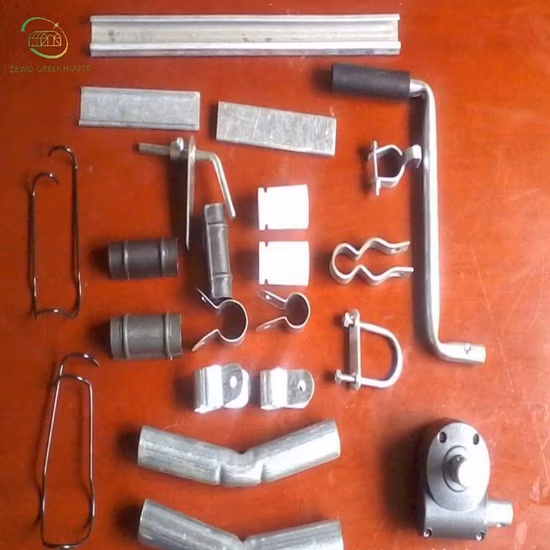 Accessori per collegare la struttura della serra a mezza cinghia